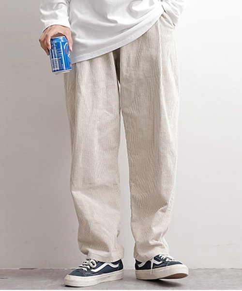 NEW GENTLEMAN（ニュージェントルマン）の「ルーズストレート セミワイド コールパンツ（その他パンツ・メンズ・ブラック/アイボリー/モカ・M/S/L）」の4枚目の写真