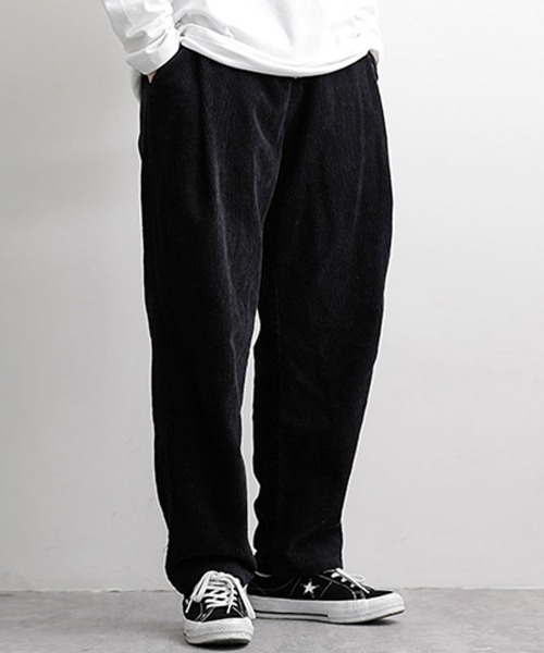 NEW GENTLEMAN（ニュージェントルマン）の「ルーズストレート セミワイド コールパンツ（その他パンツ・メンズ・ブラック/アイボリー/モカ・M/S/L）」の6枚目の写真