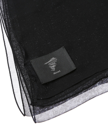 ヨウジヤマモト　discord　ショール　ストール　ラインストーン　マフラー　黒 br14878_1.jpg