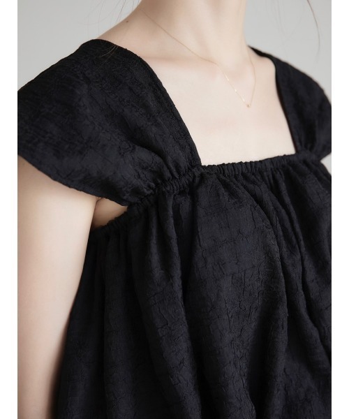 amel(エイメル)の「バルーンシルエットトップス(Tシャツ/カットソー・レディース・ブラック・FREE)」の5枚目の写真