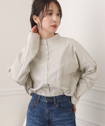 プレーンスリーブルーズシャツ