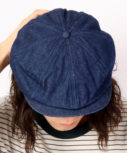 Lee（リー）の「Lee 8PANEL HUNTING DENIM 8枚パネル デニム ハンチング（ハンチング/ベレー帽・メンズ・ライトブルー/ネイビー・FREE）」の7枚目の写真