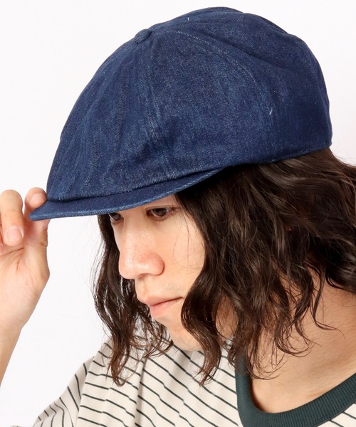 Lee（リー）の「Lee 8PANEL HUNTING DENIM 8枚パネル デニム ハンチング（ハンチング/ベレー帽・メンズ・ライトブルー/ネイビー・FREE）」の8枚目の写真