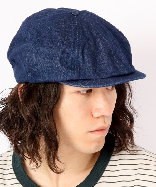 Lee（リー）の「Lee 8PANEL HUNTING DENIM 8枚パネル デニム ハンチング（ハンチング/ベレー帽・メンズ・ライトブルー/ネイビー・FREE）」の9枚目の写真