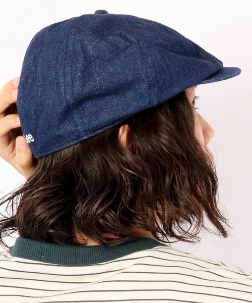 Lee（リー）の「Lee 8PANEL HUNTING DENIM 8枚パネル デニム ハンチング（ハンチング/ベレー帽・メンズ・ライトブルー/ネイビー・FREE）」の10枚目の写真