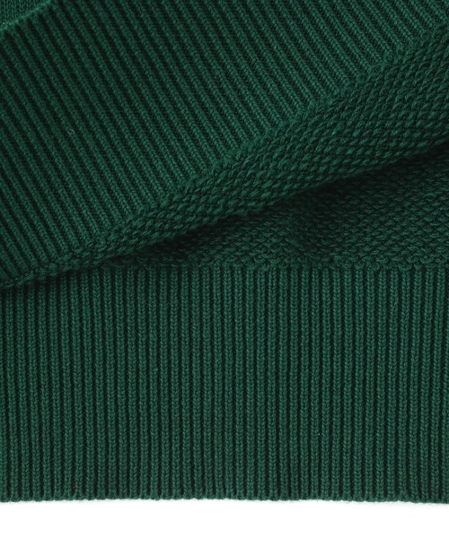 schott（ショット）の「【WEB LIMITED】Schott/ショット COTTON SWEATER COLLEGE PATCH/コットンセーターカレッジパッチ（ニット/セーター・メンズ・ブラック/グリーン・MEDIUM/LARGE/X-LARGE）」の11枚目の写真