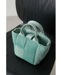 AZUL by moussy（アズールバイマウジー）の「FUR INTRECCIATO BAG/ファーイントレチャートバッグ（ショルダーバッグ）」