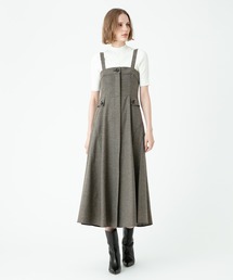 allureville | 【allureville×otonaMUSE】シックツイードサロペットドレス(ワンピース)