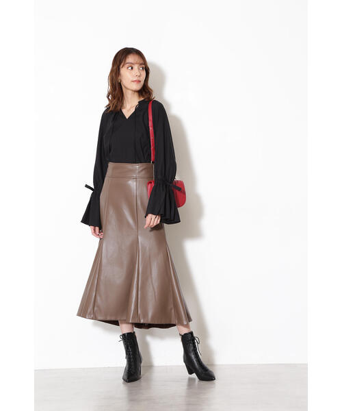 JILL STUART（ジルスチュアート）の「◆レナマーメイドスカート（スカート・レディース・ボルドー/ブラウン/ブラック・2/0）」の13枚目の写真