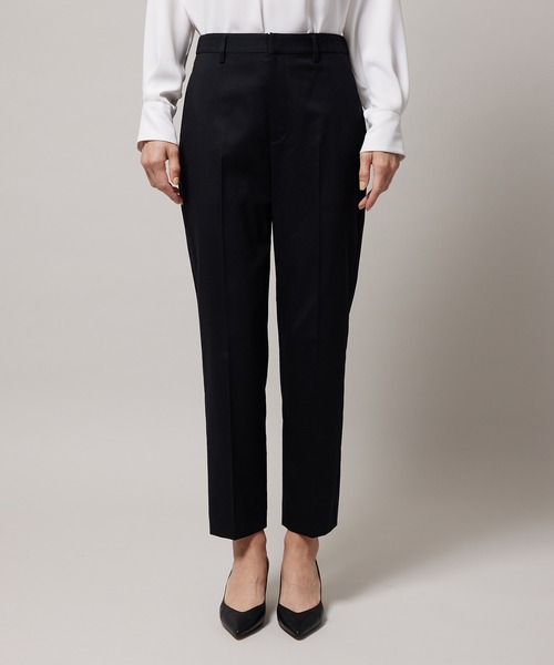 ROPE'(ロペ)の「【手洗い可能】ストレッチウールテーパードパンツ/セットアップ対応(その他パンツ・レディース・ブラック/ベージュ・38/36)」の6枚目の写真