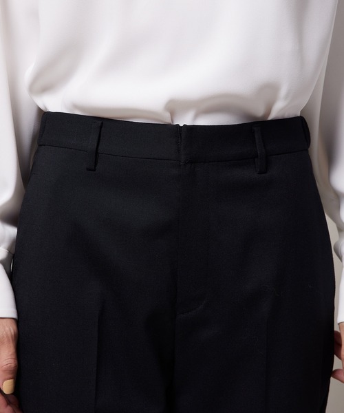 ROPE'(ロペ)の「【手洗い可能】ストレッチウールテーパードパンツ/セットアップ対応(その他パンツ・レディース・ブラック/ベージュ・38/36)」の9枚目の写真