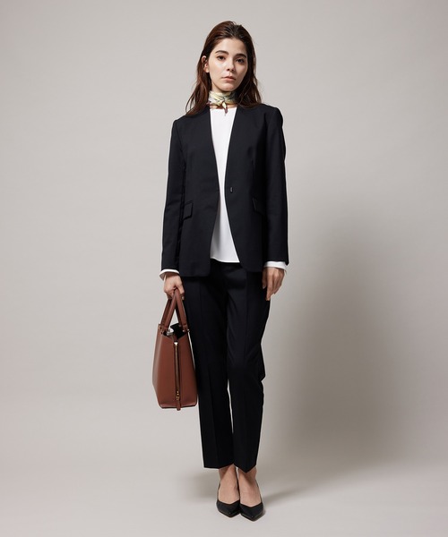 ROPE'(ロペ)の「【手洗い可能】ストレッチウールテーパードパンツ/セットアップ対応(その他パンツ・レディース・ブラック/ベージュ・38/36)」の14枚目の写真