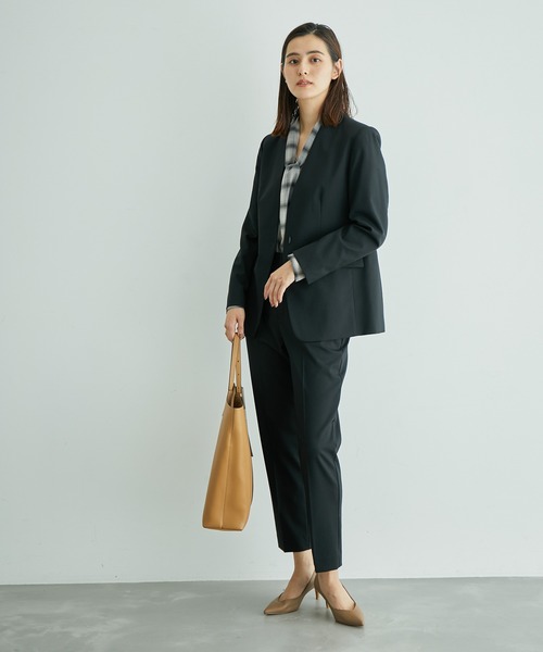 ROPE'(ロペ)の「【手洗い可能】ストレッチウールテーパードパンツ/セットアップ対応(その他パンツ・レディース・ブラック/ベージュ・38/36)」の20枚目の写真