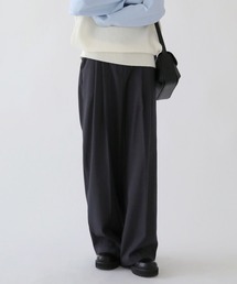 UNE MANSION | ツータックストレートフィットワイドスラックス(その他パンツ)