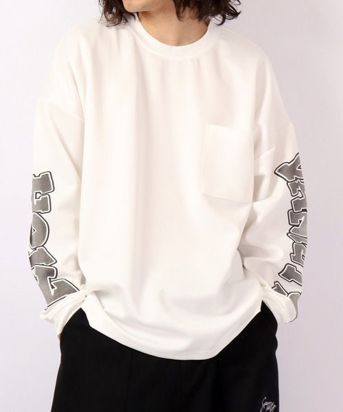 A.T,C in the attic homme（エーティーシーインジアティックオム）の「プリント ワイドロンＴ 2022AW（Tシャツ/カットソー・メンズ・ブラック系その他/ブラック系その他2/ブラック/ホワイト/ホワイト系その他2/ホワイト系その他・L/M）」の3枚目の写真