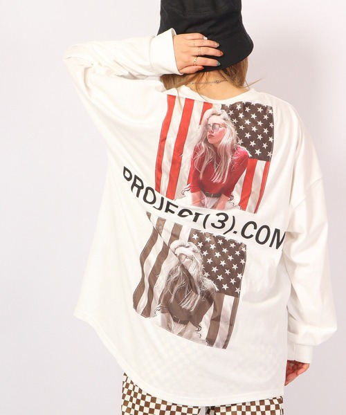 A.T,C in the attic homme（エーティーシーインジアティックオム）の「プリント ワイドロンＴ 2022AW（Tシャツ/カットソー・メンズ・ブラック系その他/ブラック系その他2/ブラック/ホワイト/ホワイト系その他2/ホワイト系その他・L/M）」の2枚目の写真