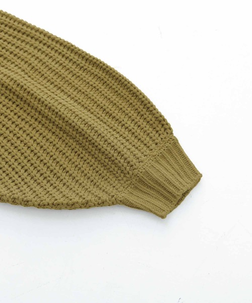 osharewalker（オシャレウォーカー）の「【廃盤】『ボリューム袖ケーブルチュニックニット』（ニット/セーター・レディース・テラコッタ/カーキ/ブラック・FREE）」の20枚目の写真