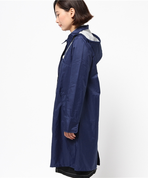 LBC（エルビーシー）の「レインコートワーク（レインコート/ポンチョ・レディース・オリーブ/ネイビー・ONE SIZE）」の3枚目の写真