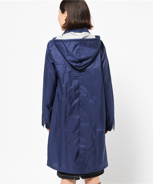 LBC（エルビーシー）の「レインコートワーク（レインコート/ポンチョ・レディース・オリーブ/ネイビー・ONE SIZE）」の4枚目の写真