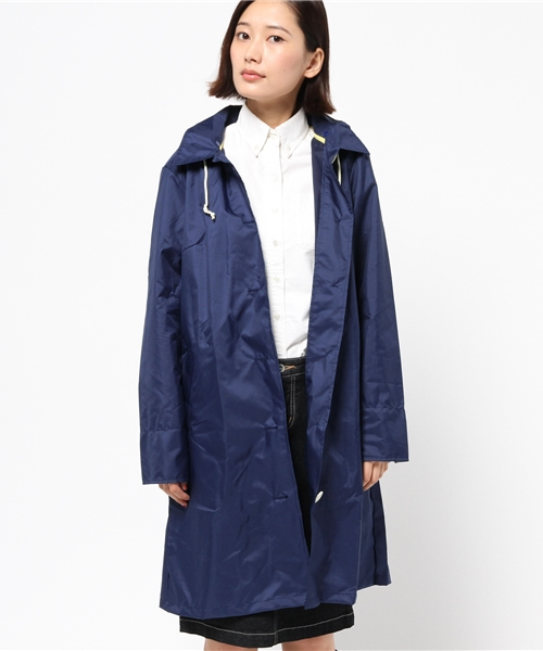LBC（エルビーシー）の「レインコートワーク（レインコート/ポンチョ・レディース・オリーブ/ネイビー・ONE SIZE）」の5枚目の写真