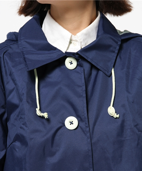 LBC（エルビーシー）の「レインコートワーク（レインコート/ポンチョ・レディース・オリーブ/ネイビー・ONE SIZE）」の6枚目の写真