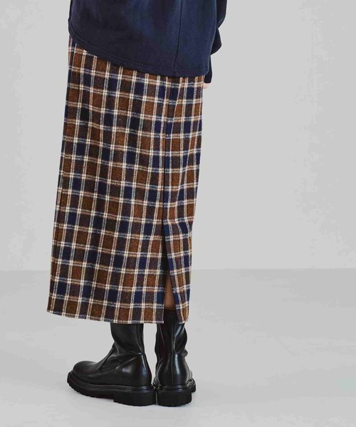 acro（アクロ）の「チェック柄タイトスカート/AC2709（スカート・レディース・ブラウン/グレー・M/L）」の6枚目の写真