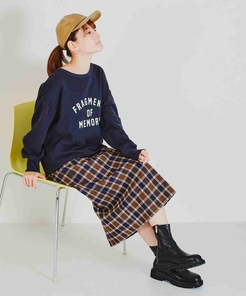 acro（アクロ）の「チェック柄タイトスカート/AC2709（スカート・レディース・ブラウン/グレー・M/L）」の3枚目の写真
