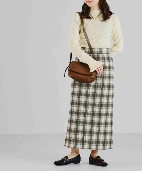 acro（アクロ）の「チェック柄タイトスカート/AC2709（スカート・レディース・ブラウン/グレー・M/L）」の12枚目の写真