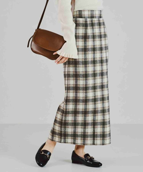 acro（アクロ）の「チェック柄タイトスカート/AC2709（スカート・レディース・ブラウン/グレー・M/L）」の10枚目の写真