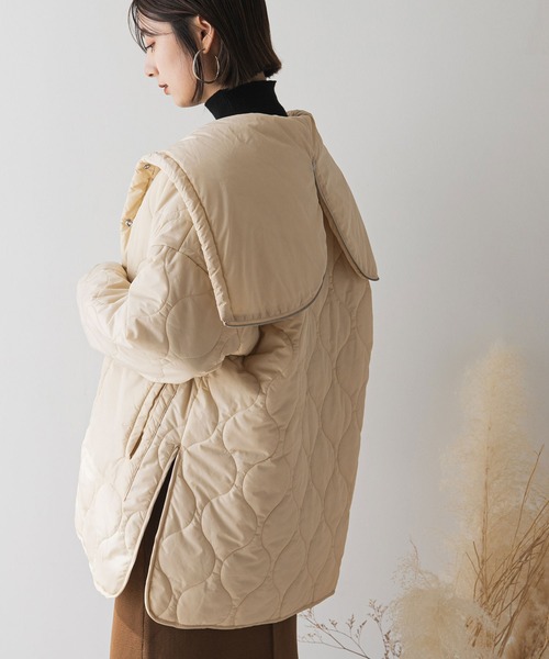 rectangle（レクタングル）の「2WAYフードキルティングジャケット