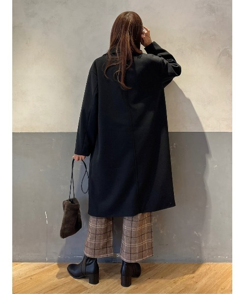 HONEYSUCKLE ROSE(ハニーサックルローズ)の「【HONEYSUCKLE ROSE】メルトンロングコート(ダウンジャケット/コート・レディース・ブラック/グレー・M/L)」の17枚目の写真