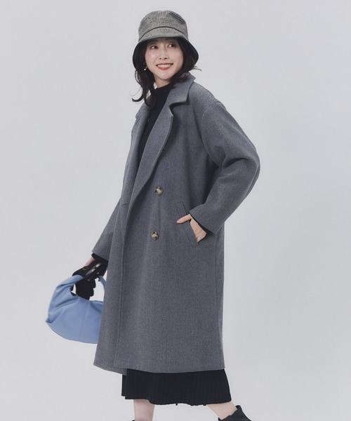 HONEYSUCKLE ROSE(ハニーサックルローズ)の「【HONEYSUCKLE ROSE】メルトンロングコート(ダウンジャケット/コート・レディース・ブラック/グレー・M/L)」の20枚目の写真