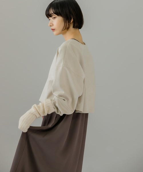 KBF（ケイビーエフ）の「スエードトップスSETワンピース（ワンピース・レディース・カーキ/ブラック/ライトベージュ・ONE）」の18枚目の写真