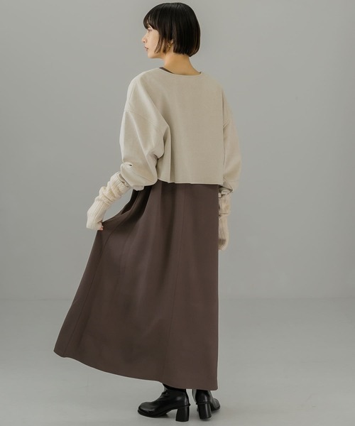 KBF（ケイビーエフ）の「スエードトップスSETワンピース（ワンピース・レディース・カーキ/ブラック/ライトベージュ・ONE）」の20枚目の写真