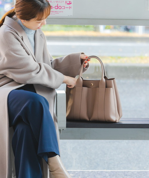 RODE SKO /ロデスコダブルポケットトートバッグ GRAY K909245 RODE SKO /ロデスコダブルポケットトートバッグ GRAY K909245