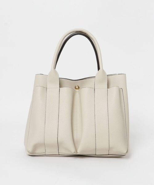 RODE SKO（ロデスコ）の「ダブルポケットトートバッグ（トートバッグ・レディース・ブラック/グレー系その他/ホワイト系その他・ONE）」の21枚目の写真