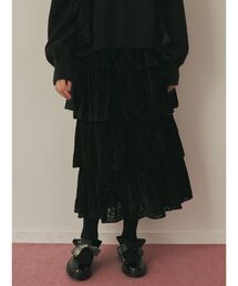 merry jenny | flowerオパールティアードスカート(スカート)