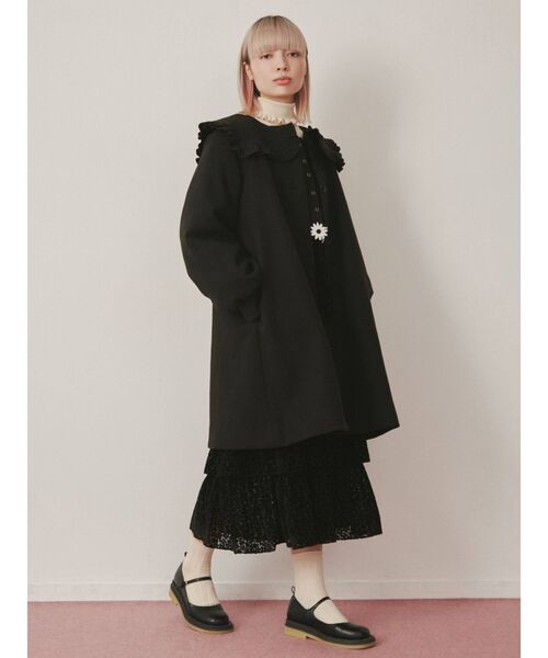 merry jenny(メリージェニー)の「flowerオパールティアードスカート(スカート・レディース・ブラック/アイボリー・FREE)」の11枚目の写真