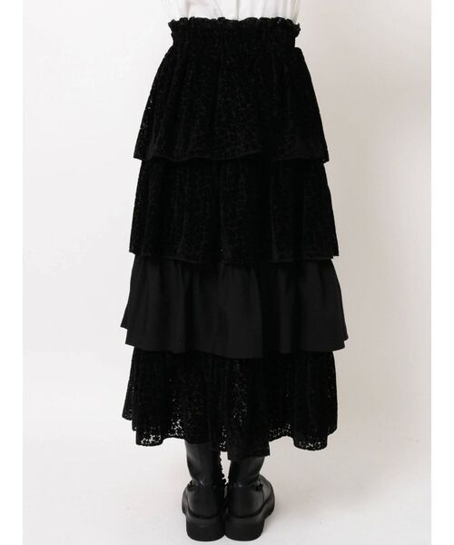 merry jenny(メリージェニー)の「flowerオパールティアードスカート(スカート・レディース・ブラック/アイボリー・FREE)」の20枚目の写真