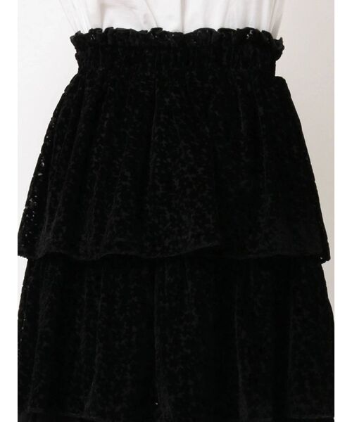 merry jenny(メリージェニー)の「flowerオパールティアードスカート(スカート・レディース・ブラック/アイボリー・FREE)」の22枚目の写真
