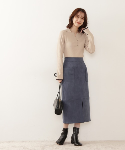 N.Natural beauty basic - 未使用　ナチュラルビューティーベーシック　ニット セール】総針Vネック五分袖ニット（ニット/セーター）｜N.（N