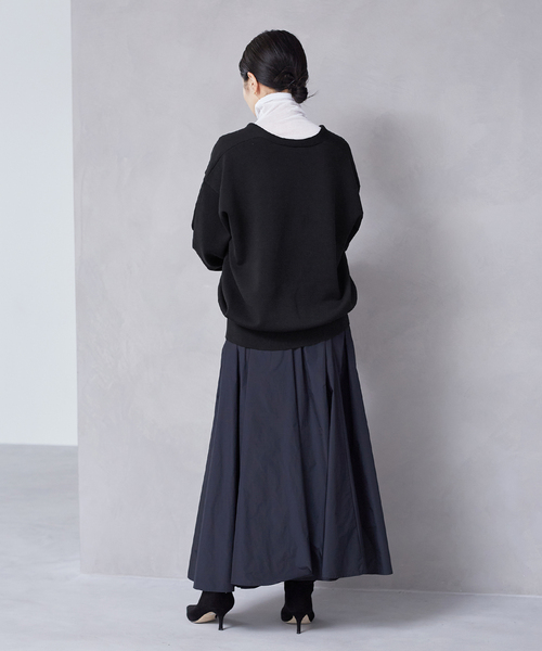 plage(プラージュ)の「Memory Taffeta スカート(スカート・レディース・ベージュ/ブラック・FREE)」の14枚目の写真