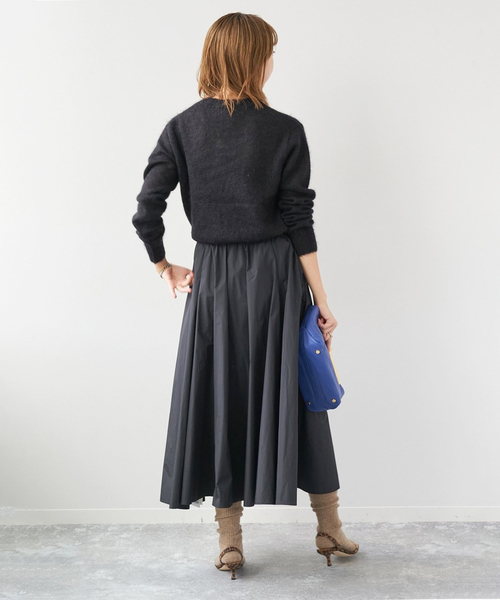 plage(プラージュ)の「Memory Taffeta スカート(スカート・レディース・ベージュ/ブラック・FREE)」の16枚目の写真