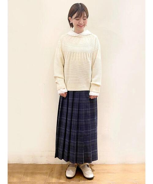 Lugnoncure（ルノンキュール）の「◎セーラーカラーブラウス（シャツ/ブラウス・レディース・オフホワイト/ブラック/ネイビー・ﾌﾘ-）」の13枚目の写真