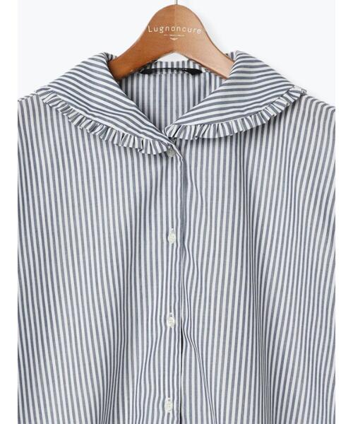 Lugnoncure（ルノンキュール）の「◎セーラーカラーブラウス（シャツ/ブラウス・レディース・オフホワイト/ブラック/ネイビー・ﾌﾘ-）」の7枚目の写真