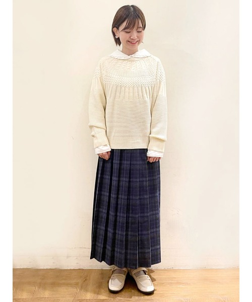 Lugnoncure（ルノンキュール）の「◎セーラーカラーブラウス（シャツ/ブラウス・レディース・オフホワイト/ブラック/ネイビー・ﾌﾘ-）」の15枚目の写真