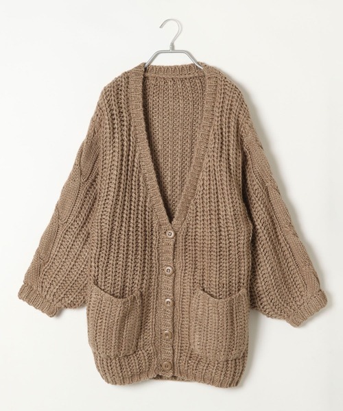 Heather（ヘザー）の「ハンドタッチボリュームカーディガン 175272