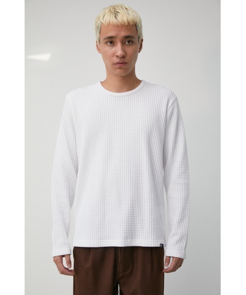 HEAVY WAFFLE PULLOVER/ヘビーワッフルプルオーバー（Tシャツ/カットソー）｜AZUL BY MOUSSY（アズールバイマウジー）