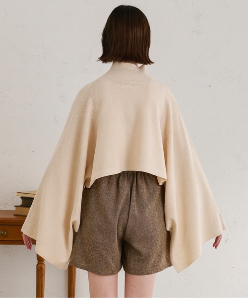 Ambre Neige(アンブルネージュ)の「リブニットハイネックポンチョ/【WEB/EC限定商品】(ニット/セーター・レディース・アイボリー/モカ/ベージュ・FREE)」の21枚目の写真