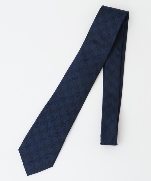 CROWDED CLOSET（クラウデッドクローゼット）の「シャドー千鳥柄シルクネクタイ（ネクタイ・メンズ・ボルドー/ネイビー・FREE）」の7枚目の写真